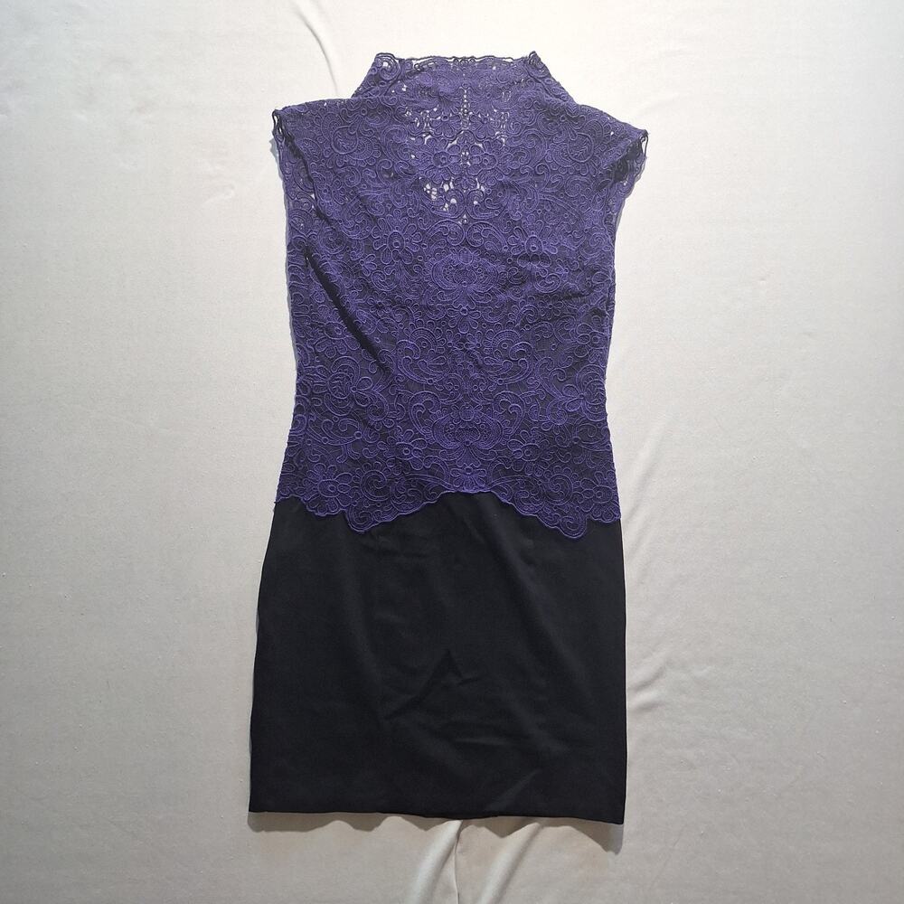 I.N.C. International Concepts Cocktail Sheath Dress Sz 4 Lace overlay Romantic